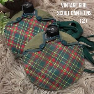 Vintage Girl Scout Canteens (2)-Used Condition